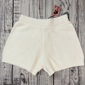 Sincerely Jules White Knit Shorts Sz. M